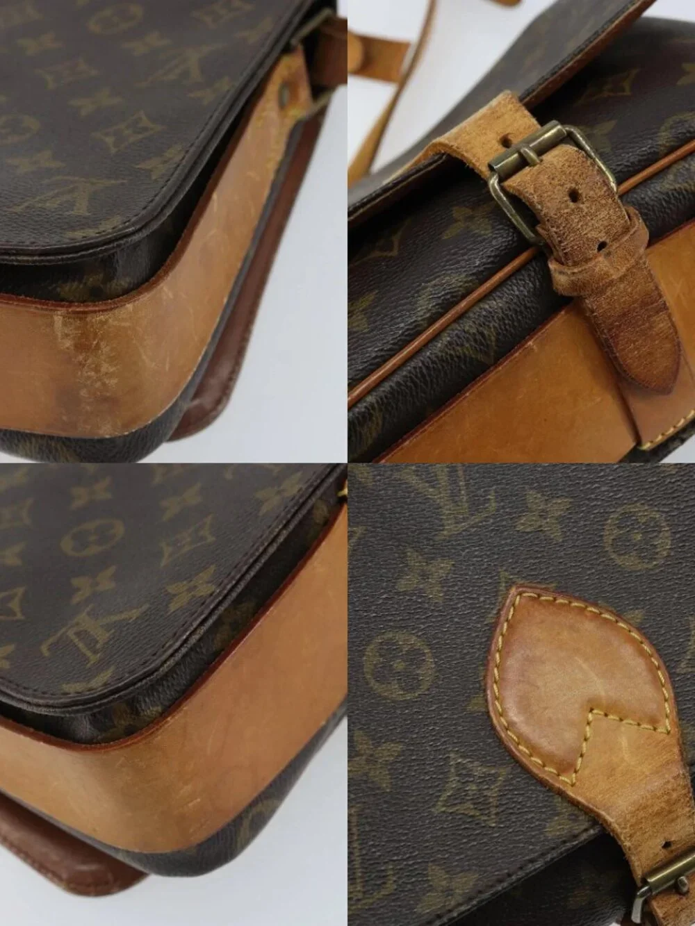LOUIS VUITTON Monogram Cartouchiere MM Shoulder Bag M51253 LV Auth 172795 - Picture 14 of 15